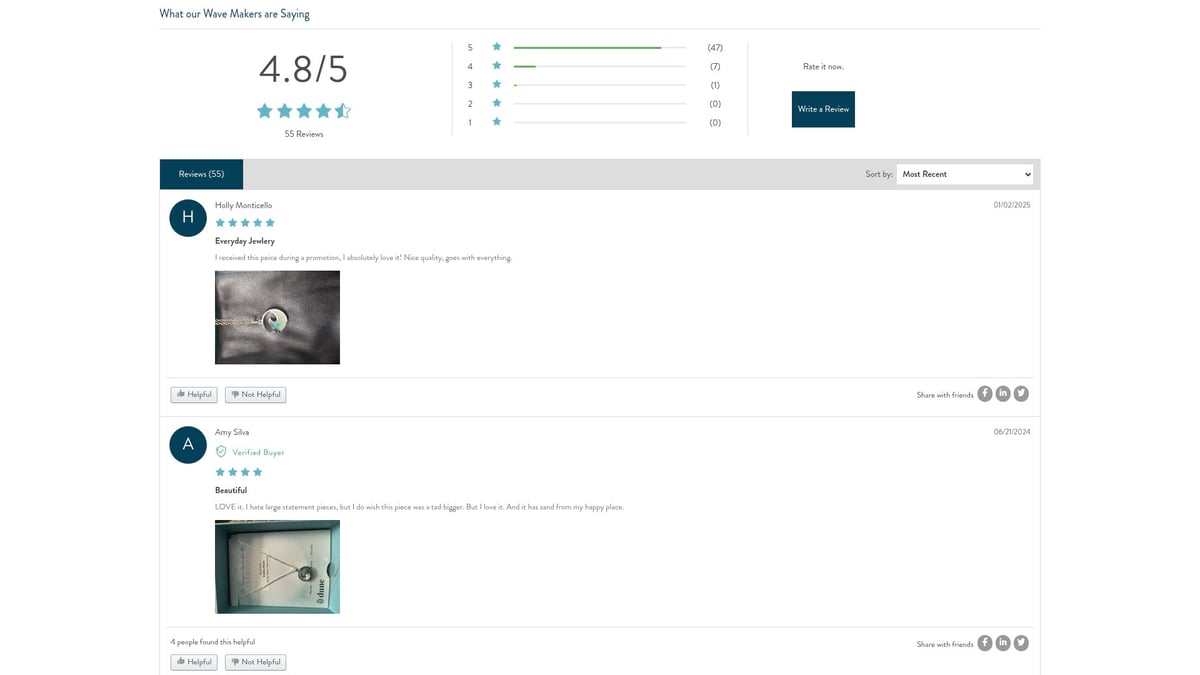 7 Must-See Jewelry Ocean Pieces for Trendsetters in 2026 - Wave Necklace - Diamond & Turquoise Gradient