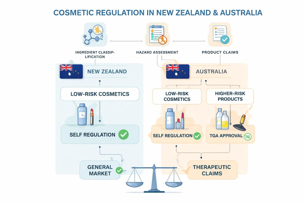 Regulatory pathways for cosmetics