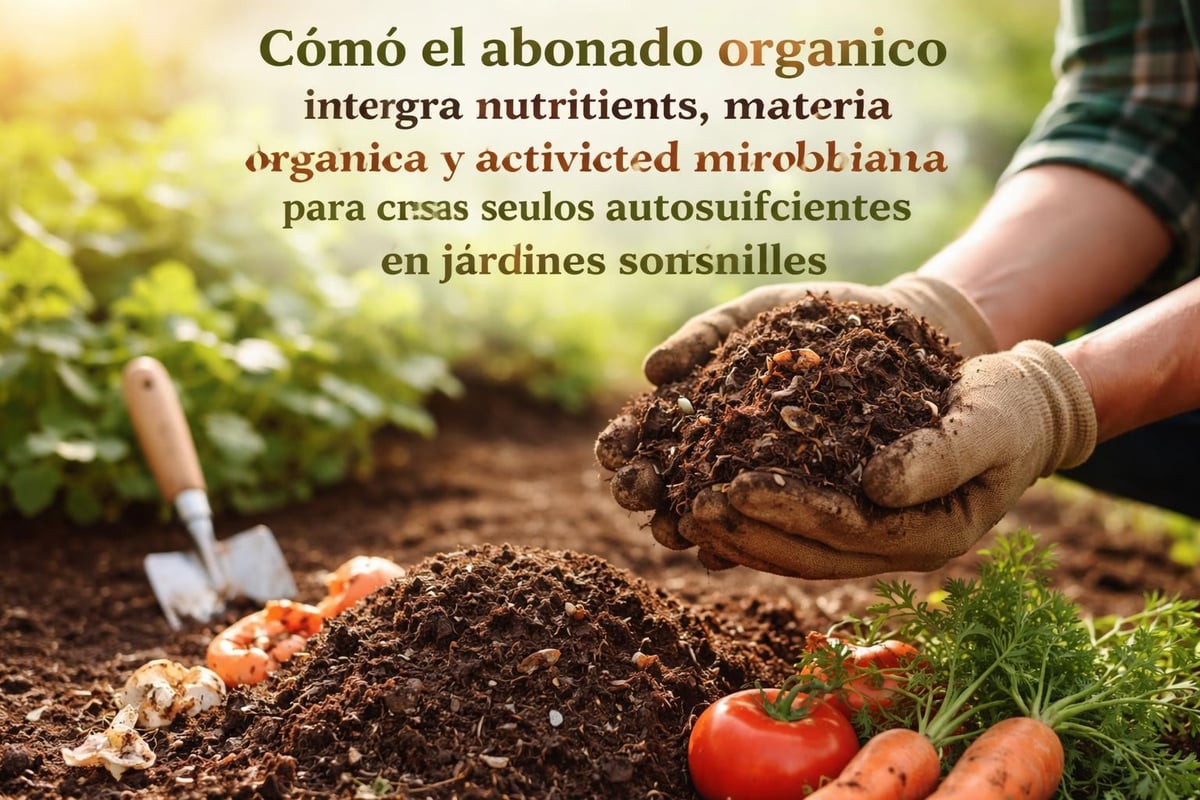 Ciclo de nutrientes en jardinería sostenible