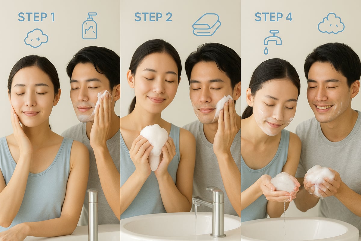 正しい洗顔ステップ完全ガイド（朝・夜の実践法）