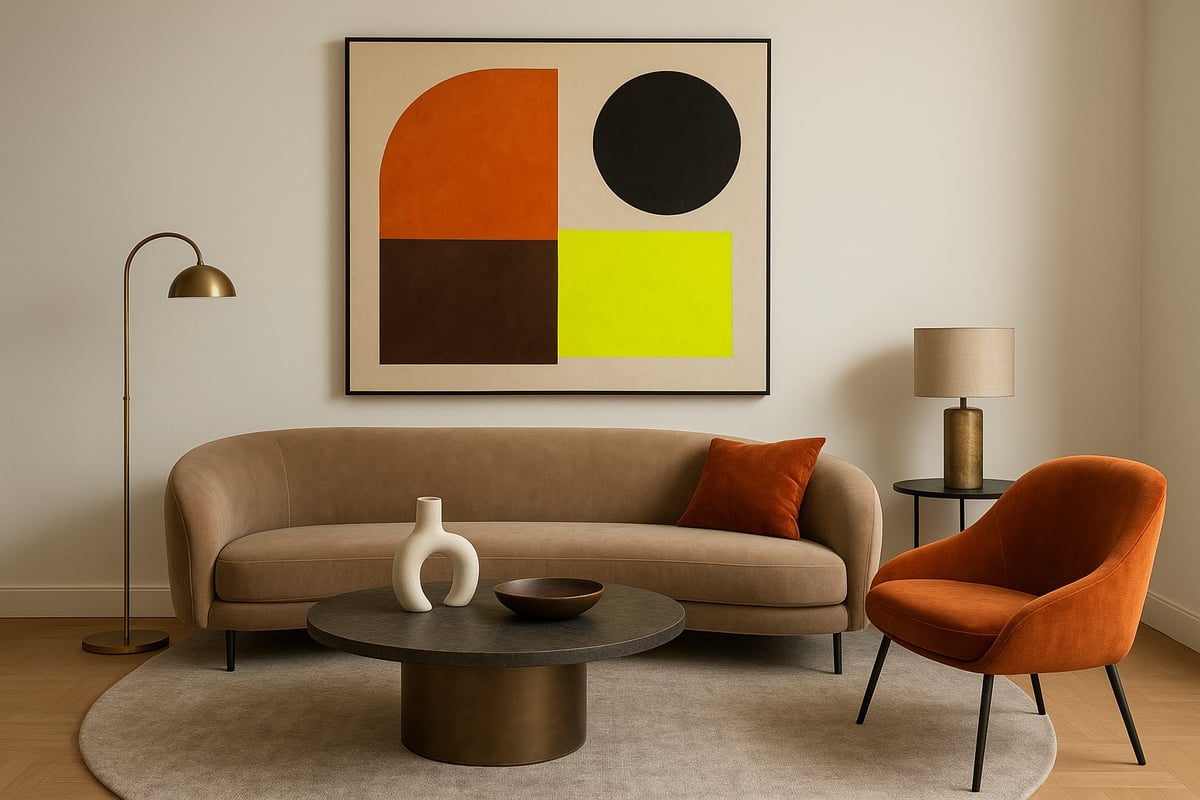 How to Curate a Cohesive Abstract Modern Space