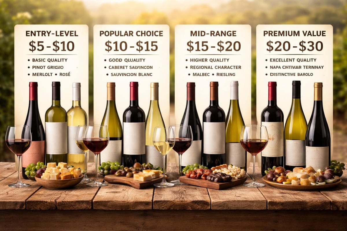Wine pricing categories
