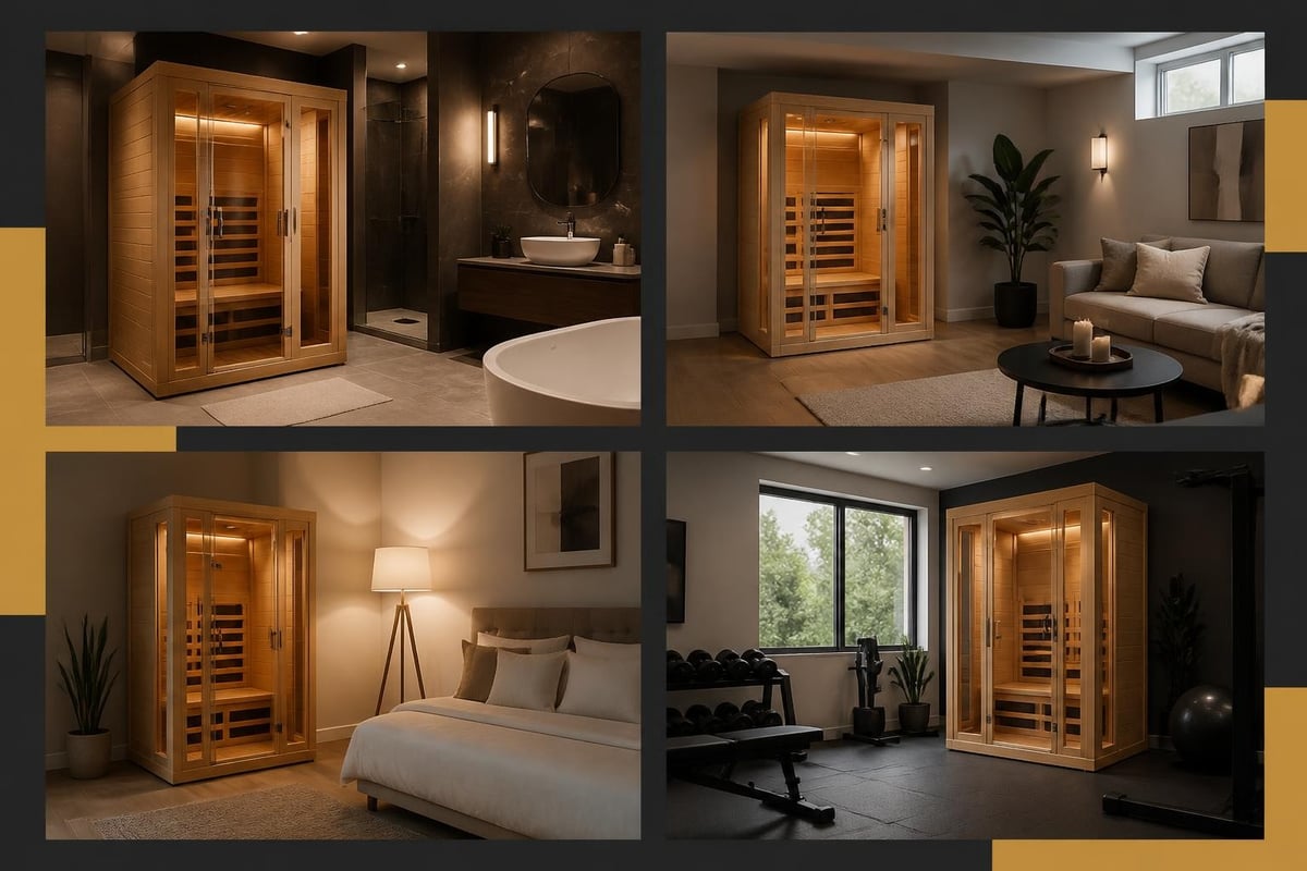 Home sauna installation locations