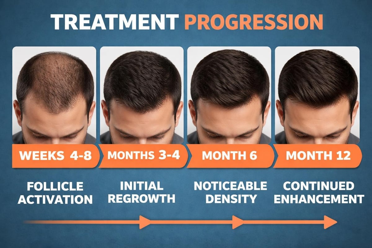 Laser hair therapy timeline