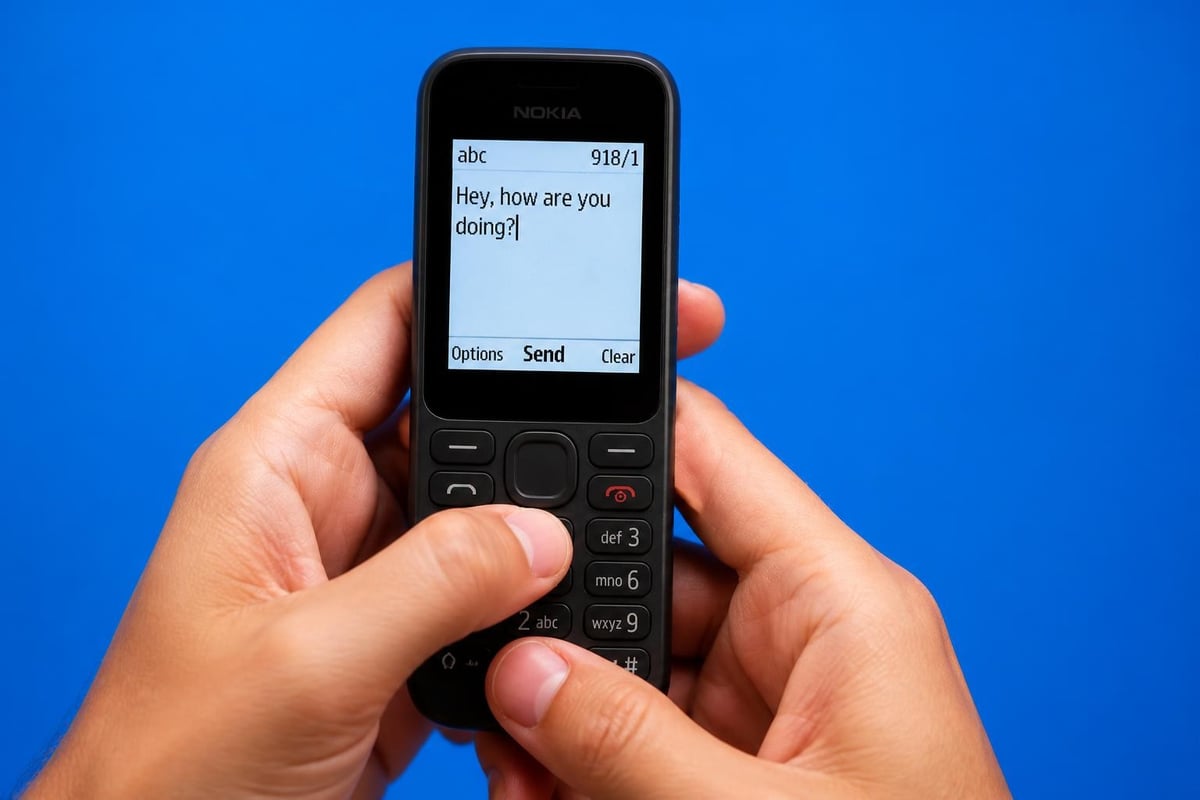 Nokia 108 messaging workflow