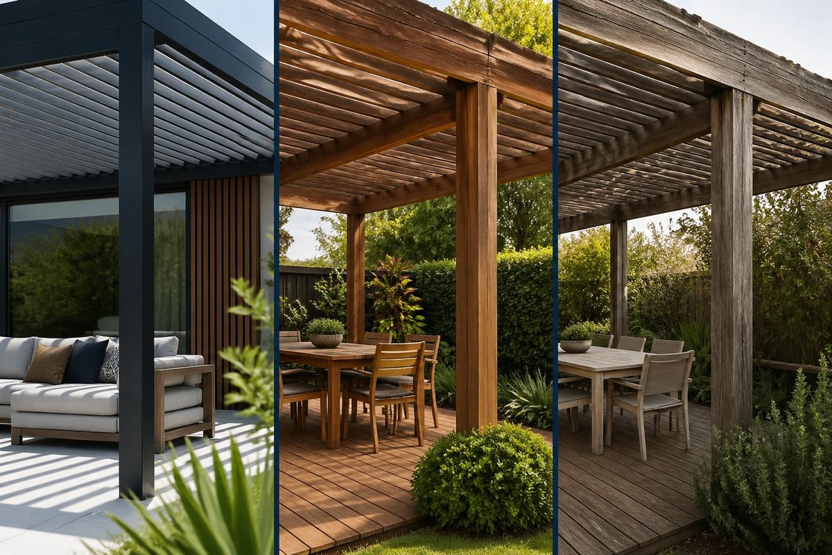 Comparing pergola materials