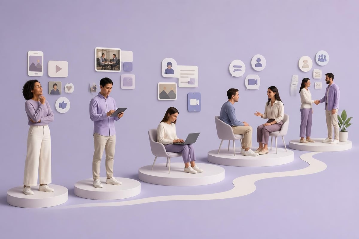 Candidate journey content mapping