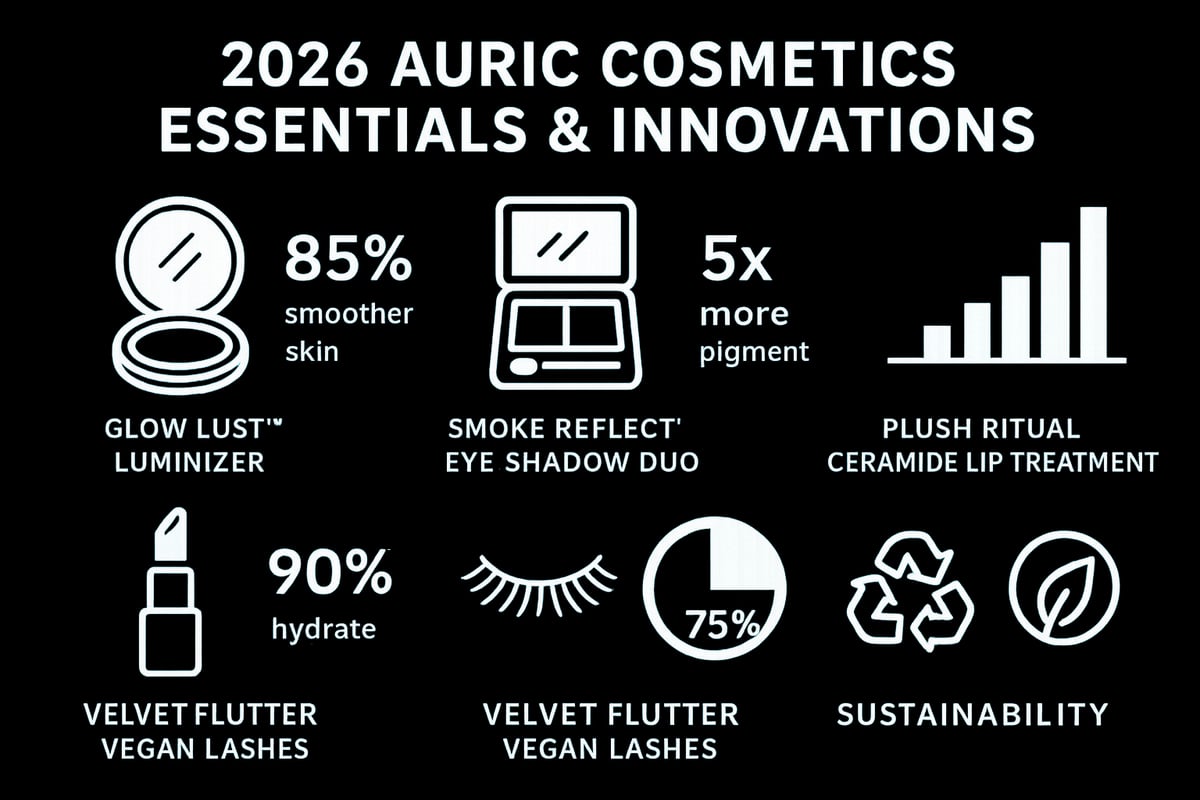 2026 Auric Cosmetics Product Lineup: What’s New and Essential