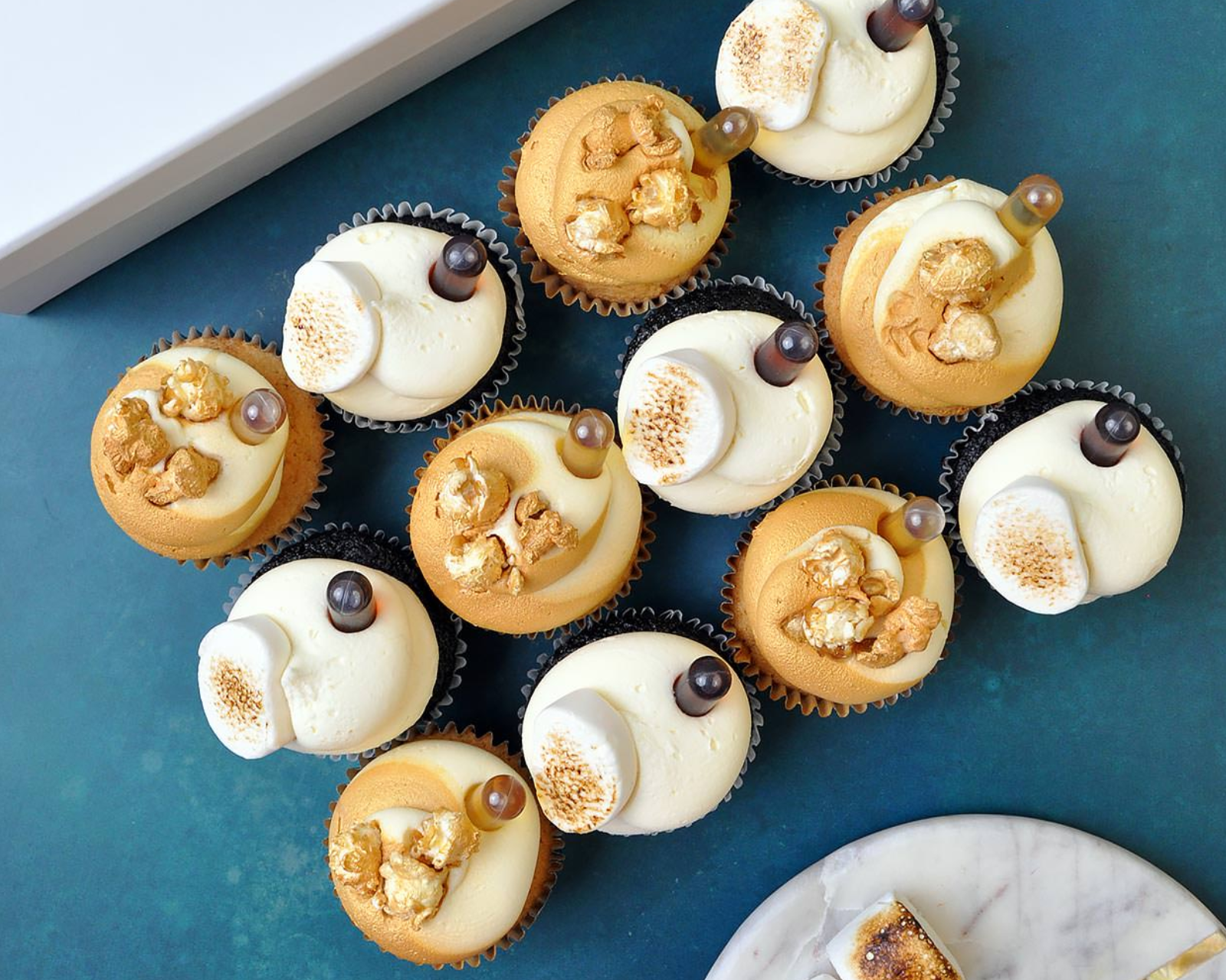 Espresso Martini And Salted Caramel Cocktail Cupcake Selection
