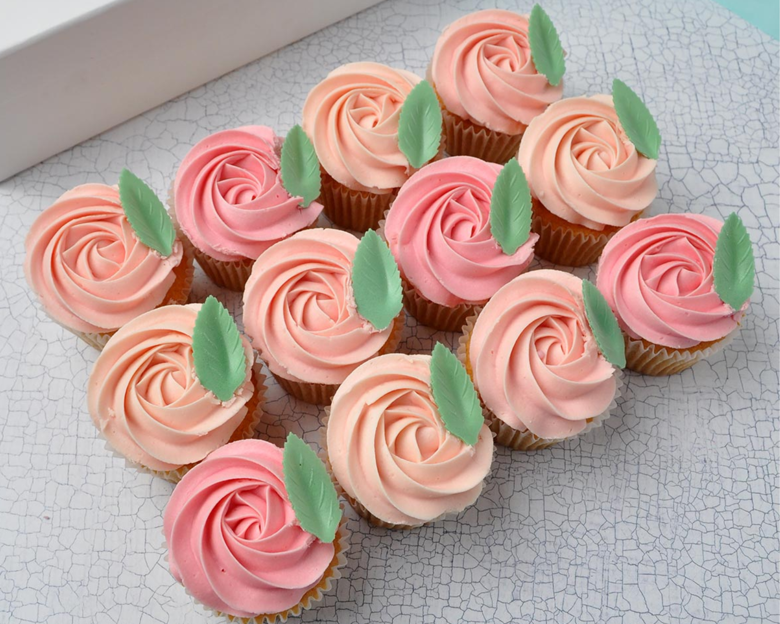 VEGAN Rose Cupcake Selection