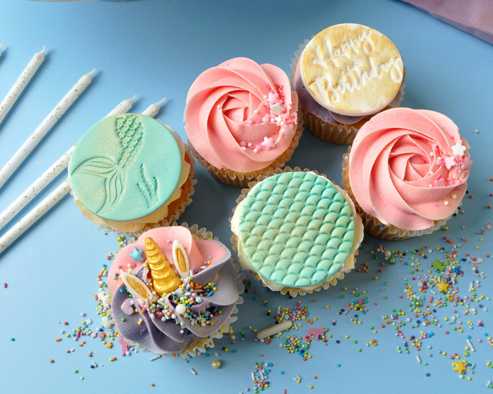 Happy Birthday Girl Cupcake Selection