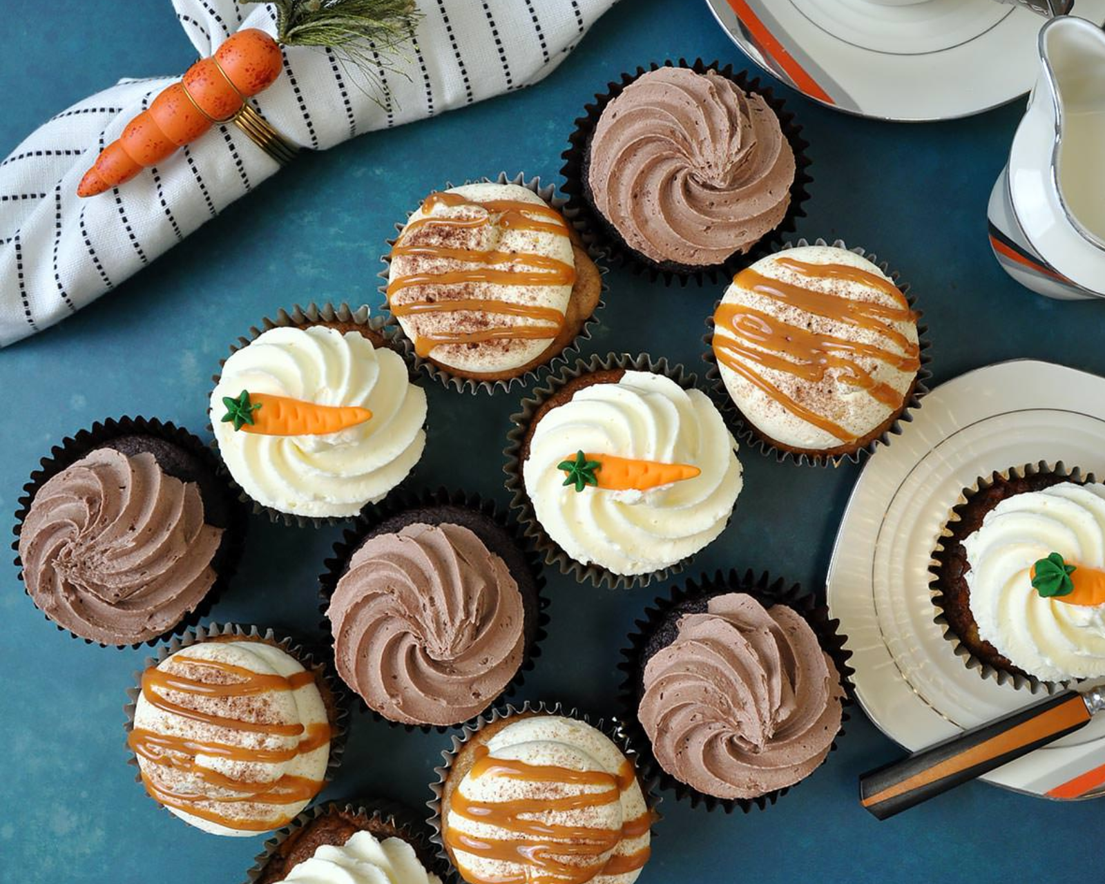 Banoffee, Carrot and Chocolate Cupcake Selection