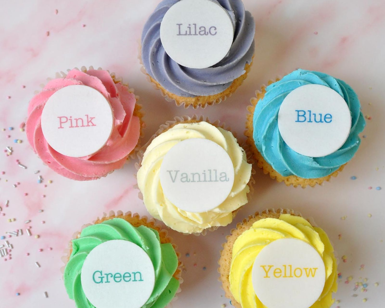 Message Cupcakes Gluten Free