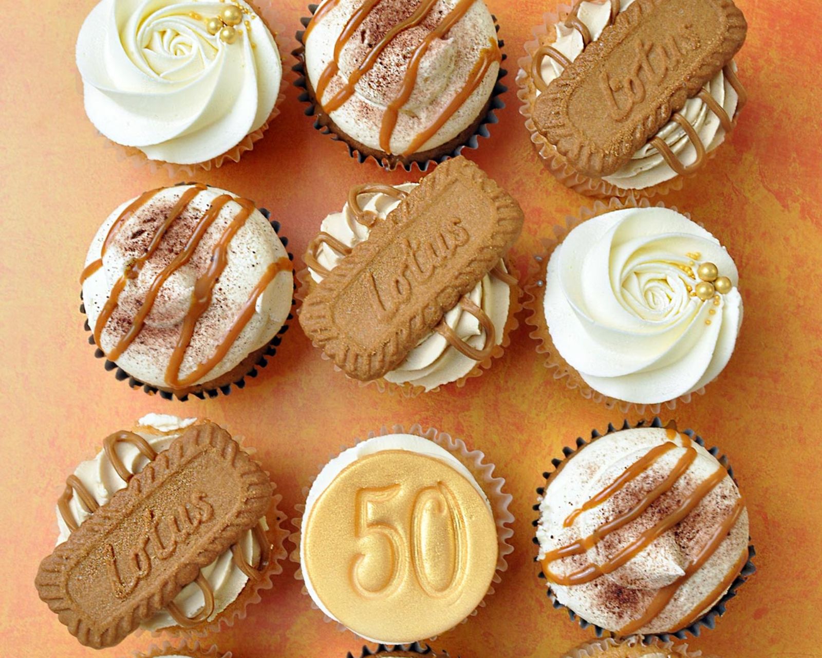 50th Birthday Cupcakes
