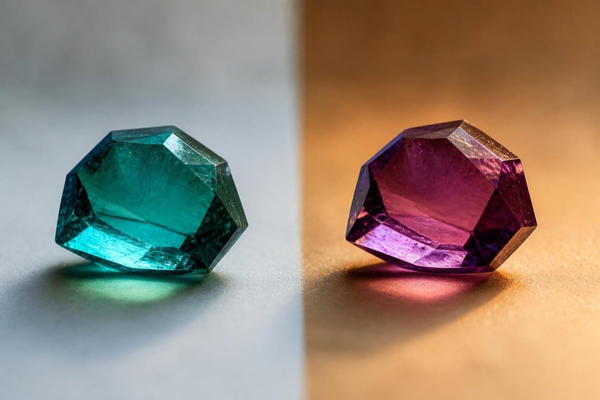Alexandrite color change mechanism