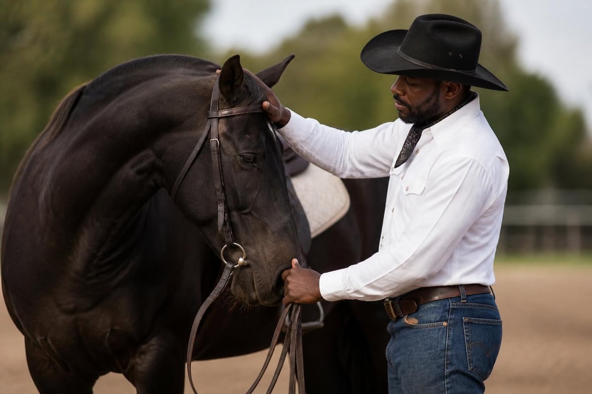 Black horsemanship training techniques and philosophy