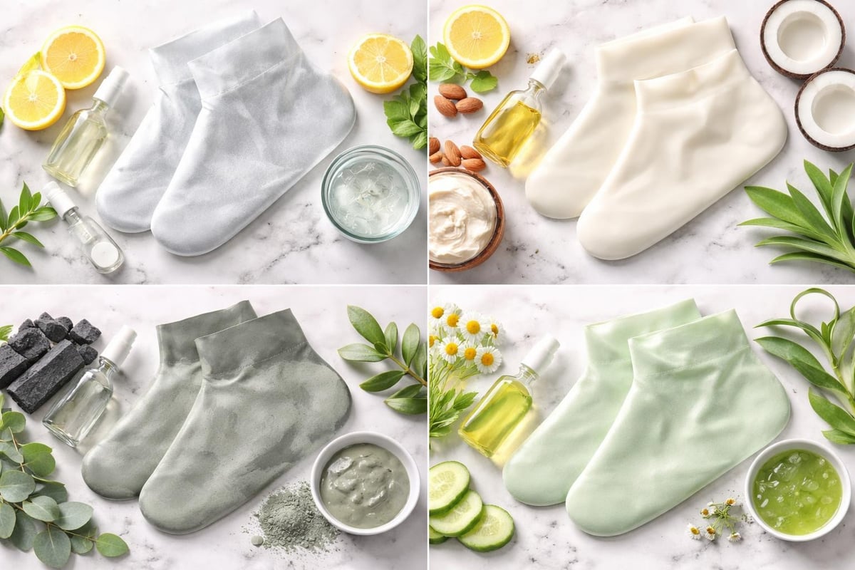 Different types of foot masks