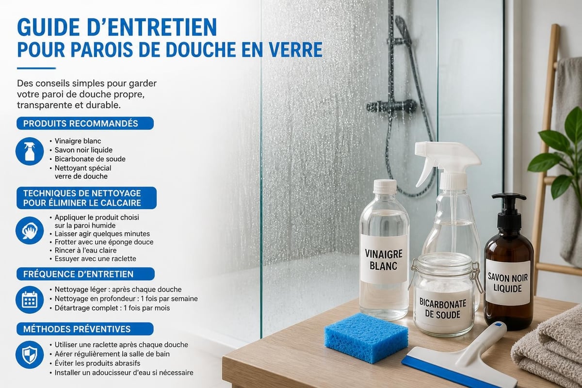 Entretien paroi douche