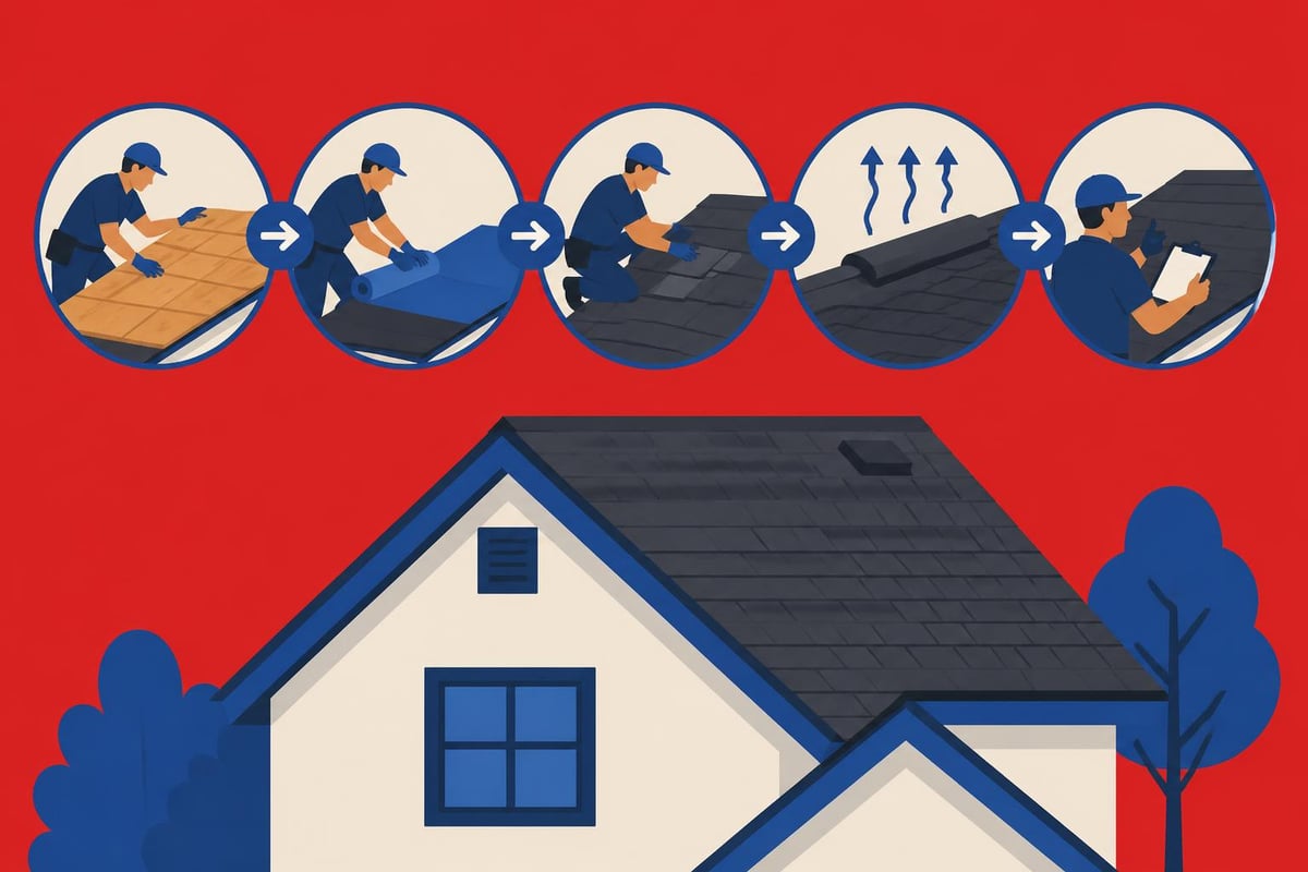 Roofing project quality steps