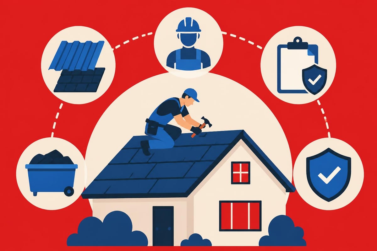 Roofing cost components