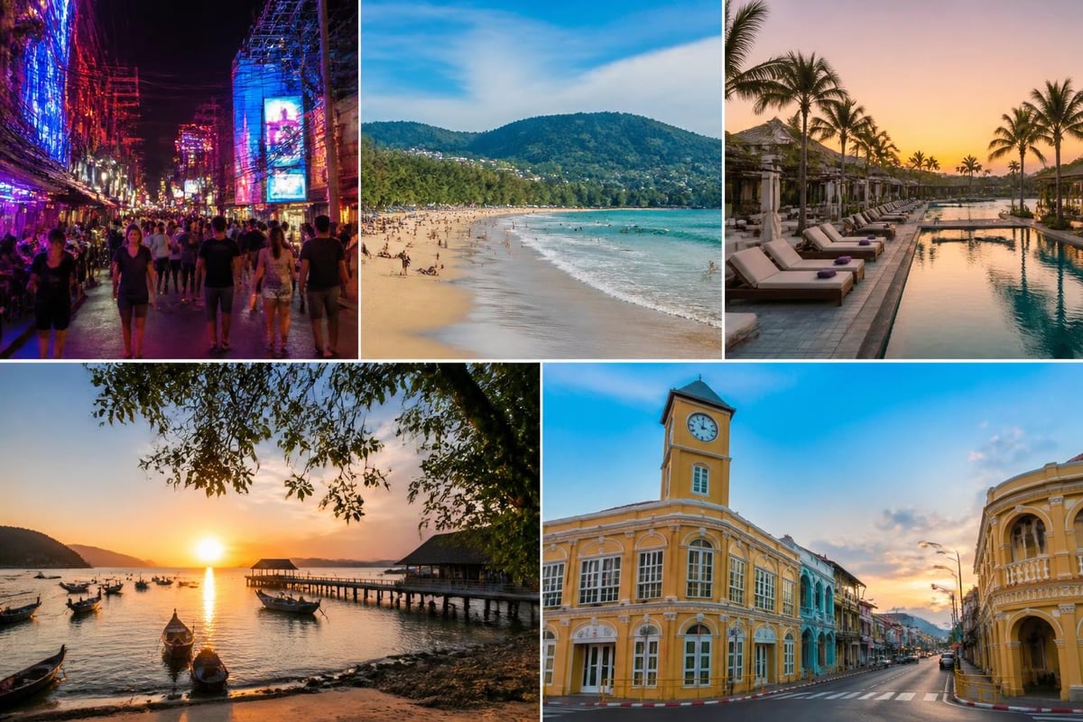 Phuket Island geographic zones
