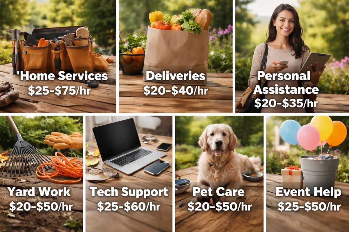 Types of small jobs available locally
