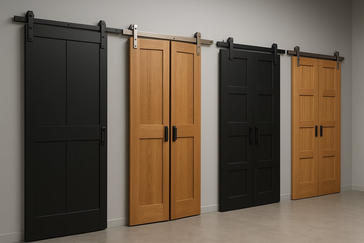 Types of Bifold Barn Doors and Hardware Systems