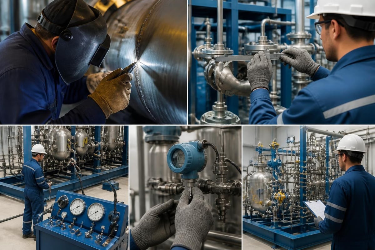 Quality control in skid fabrication