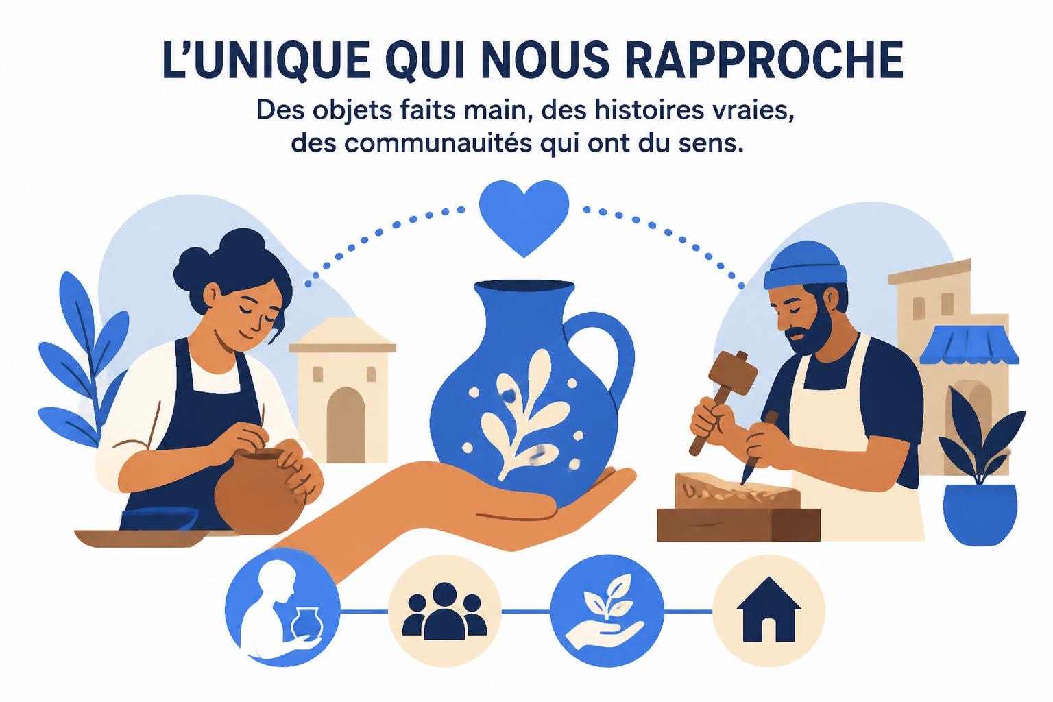 Objets uniques : le charme de l'artisanat local
