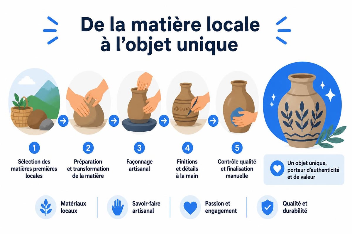 Artisan créant un objet unique