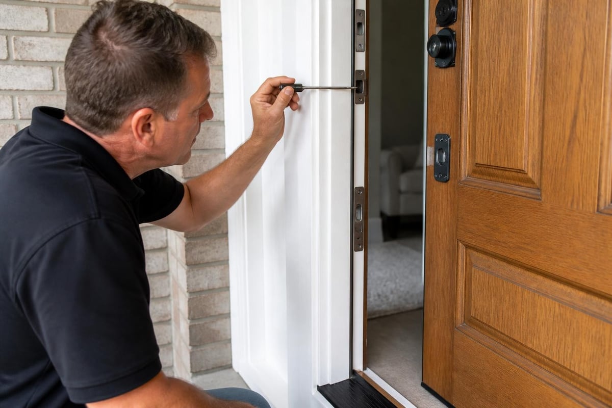 Security door installation checkpoints