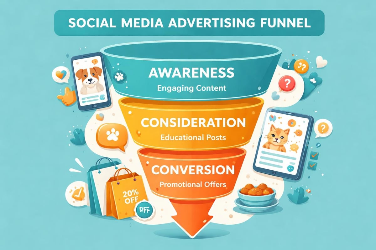 Pet business ad funnel