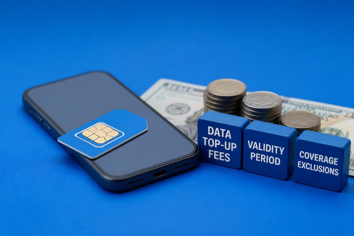 ESIM plan fine print checklist