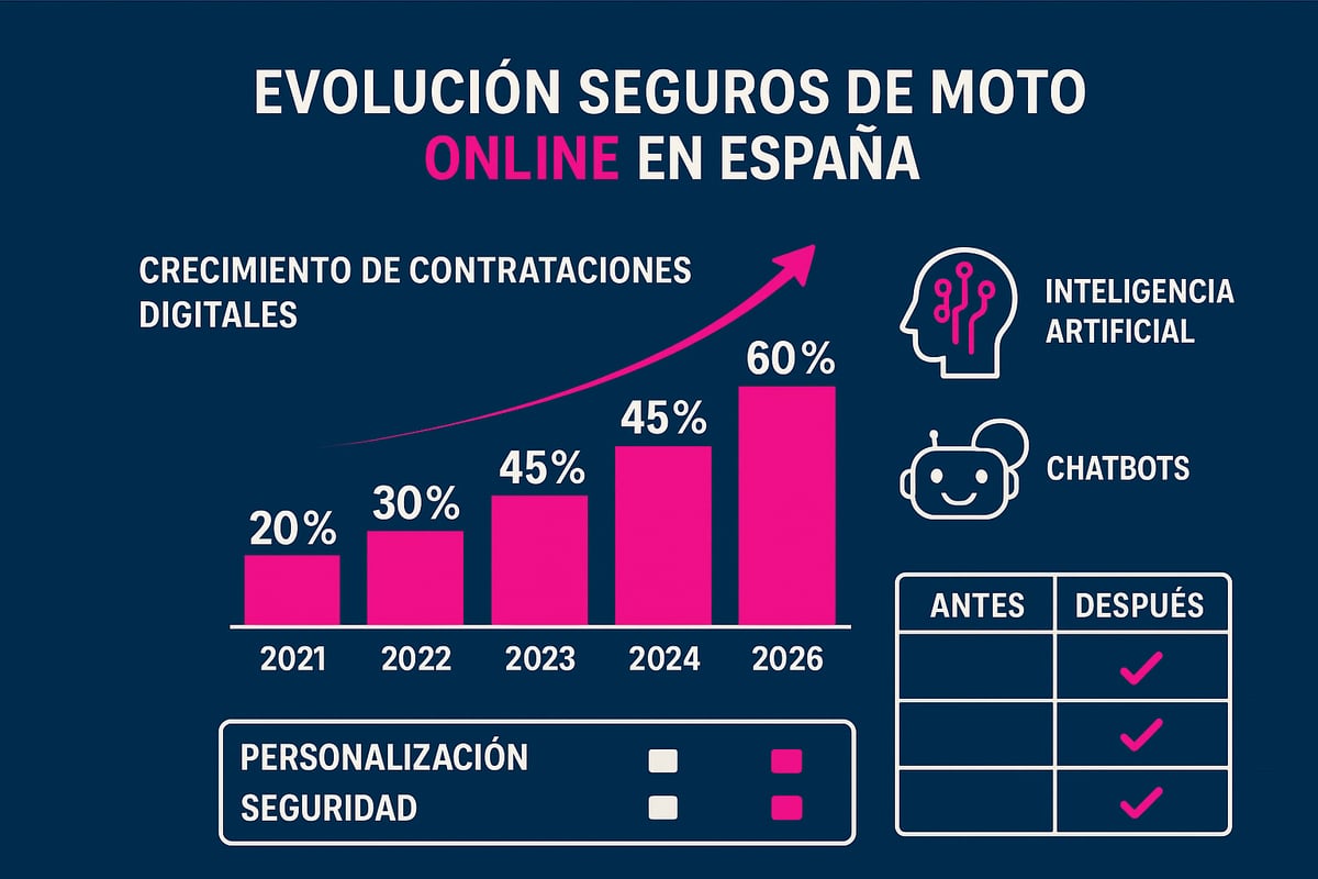 Tendencias y evolución de los seguros de moto online en 2026