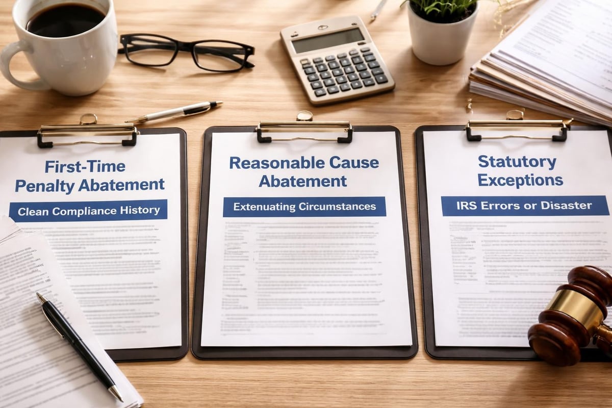 Penalty abatement types