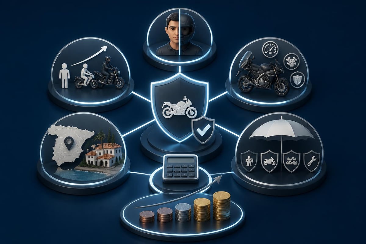 Factores de precio en seguros de moto