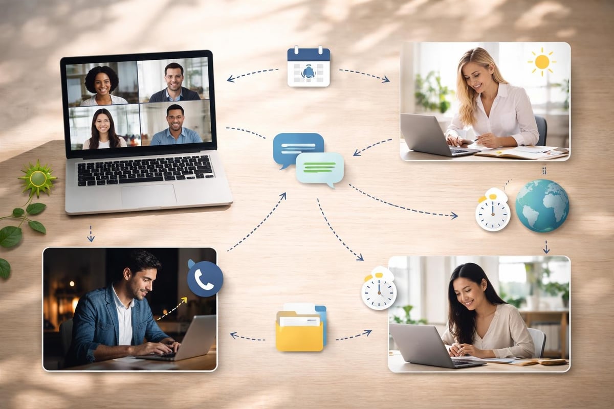 Remote team communication channels