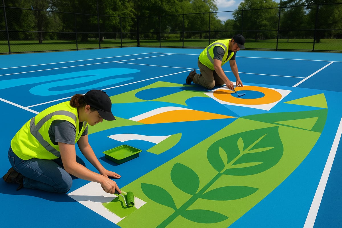 Step-by-Step Guide: Designing Your Own Tennis Court Art