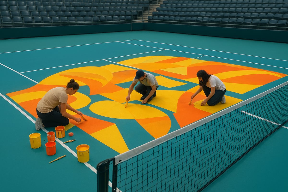 The Evolution of Tennis Court Art