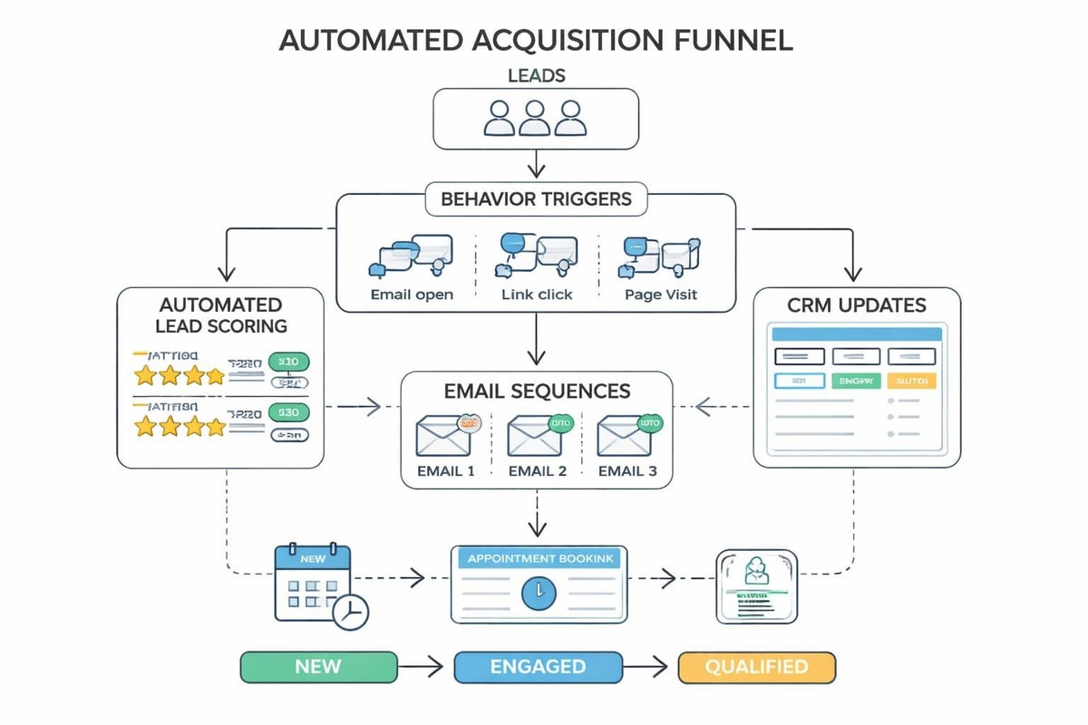 Automated funnel workflow