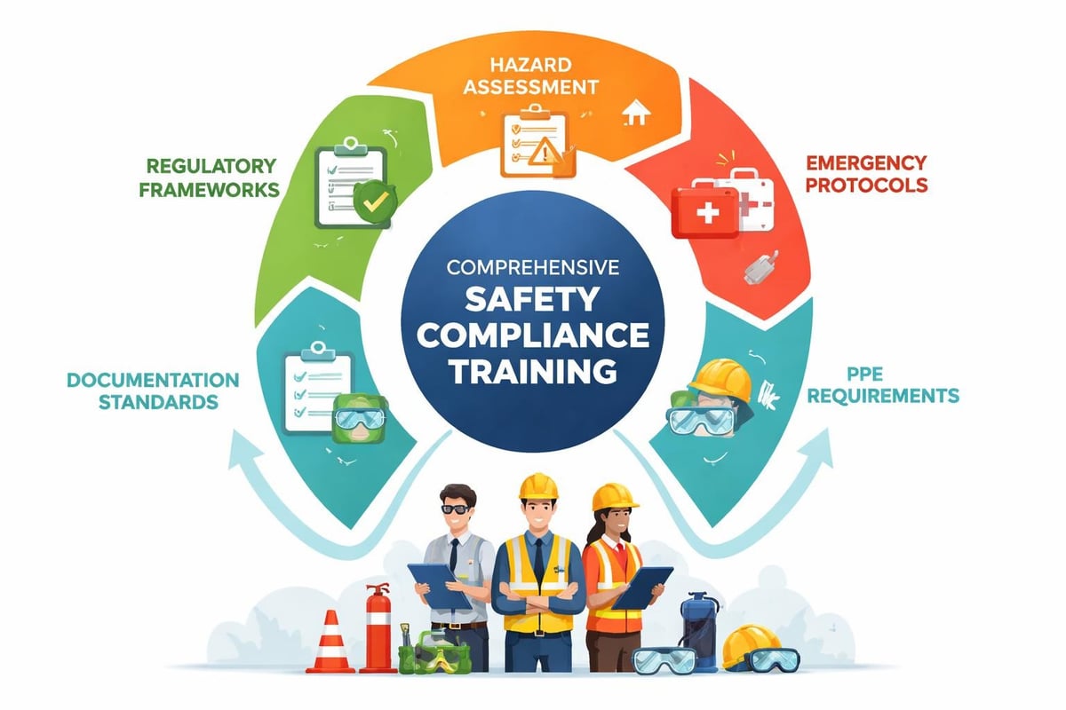 Safety compliance training components