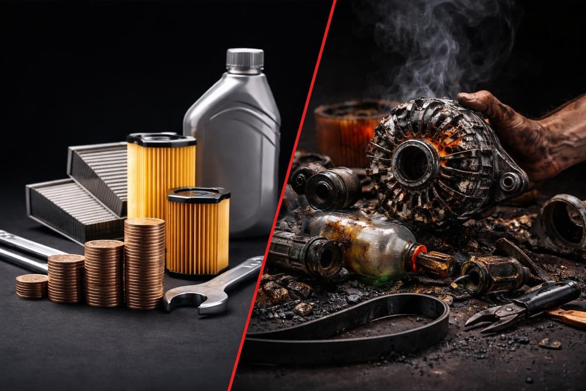 Cost comparison of preventive maintenance versus emergency repairs