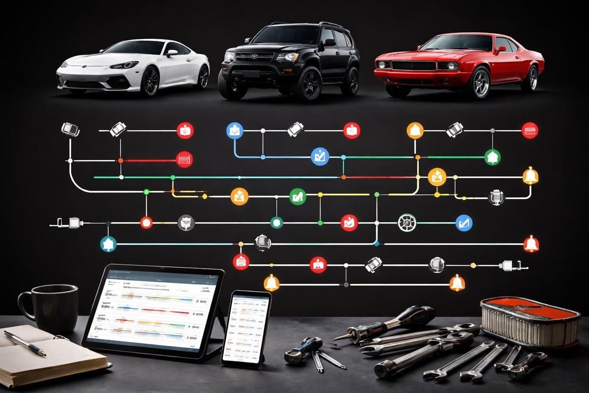 Multi-vehicle maintenance dashboard