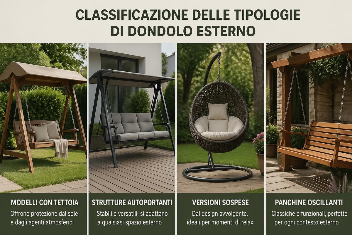 Tipi di dondolo esterno