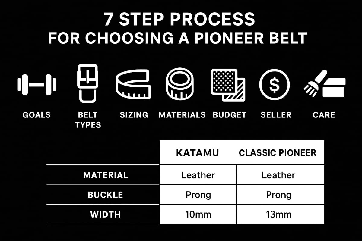 Step-by-Step Guide: How to Choose the Right Pioneer Belt in 2025