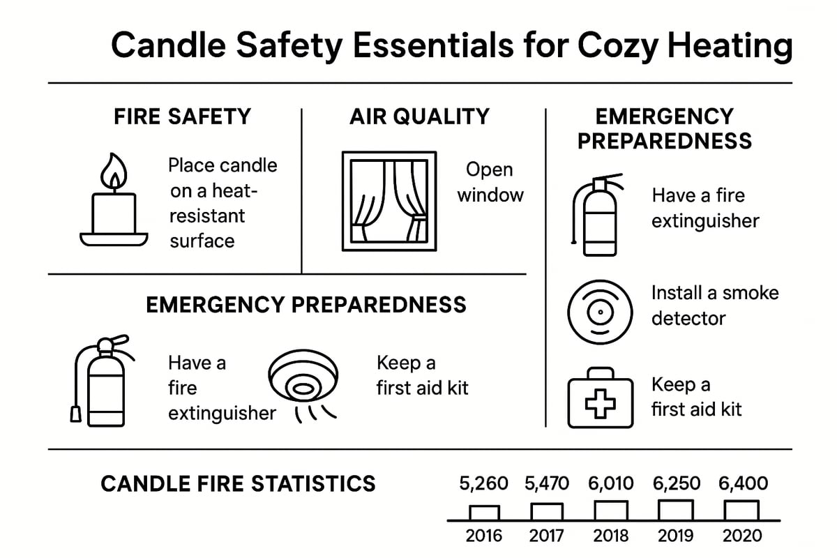 Safety First: Essential Candle Precautions for Cozy Heating