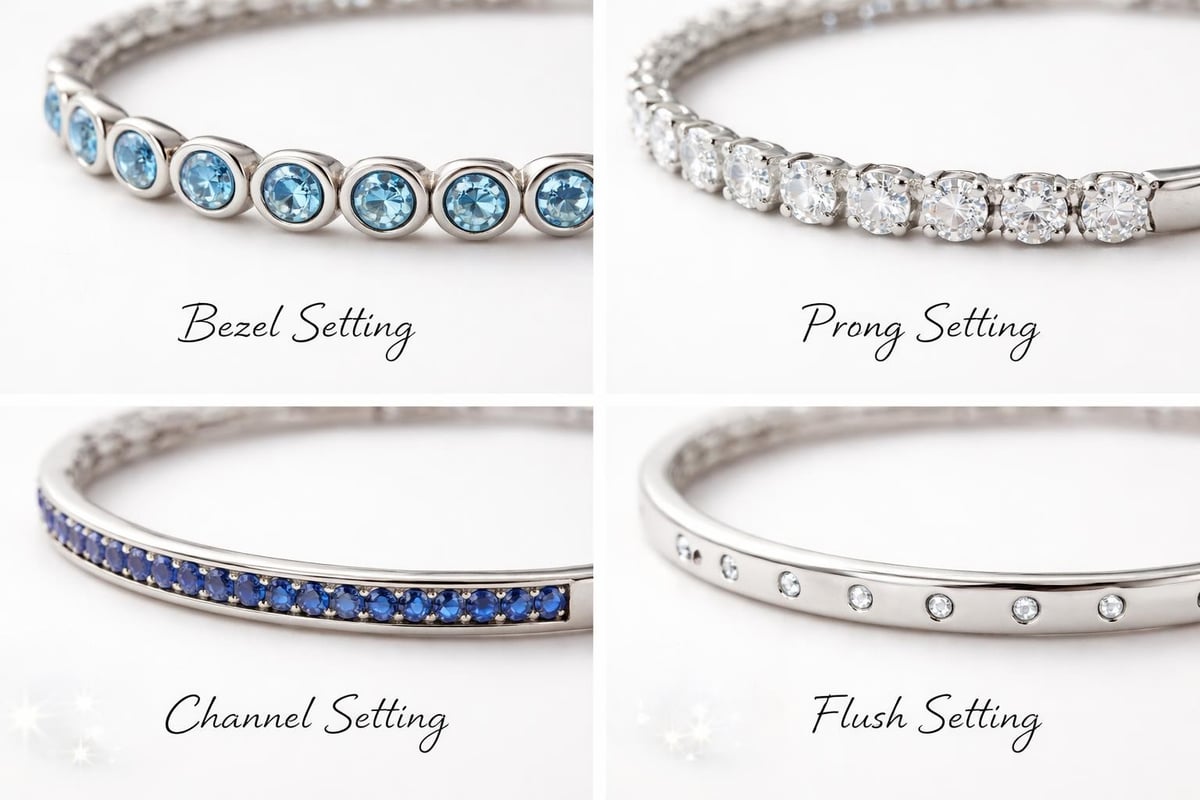 Gemstone setting methods