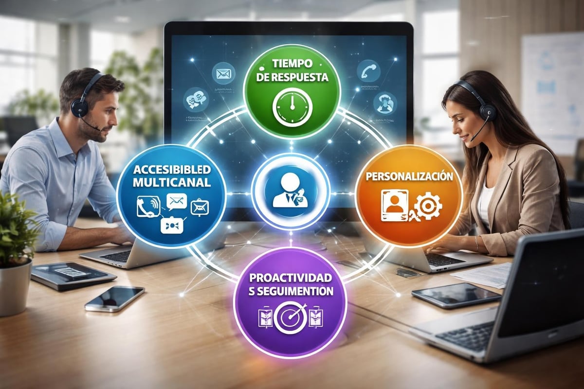 Componentes de atención al cliente digital