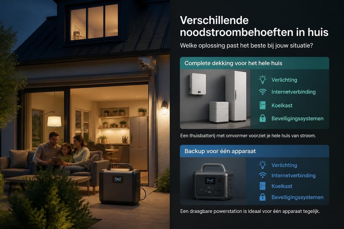Noodstroom toepassingen woning