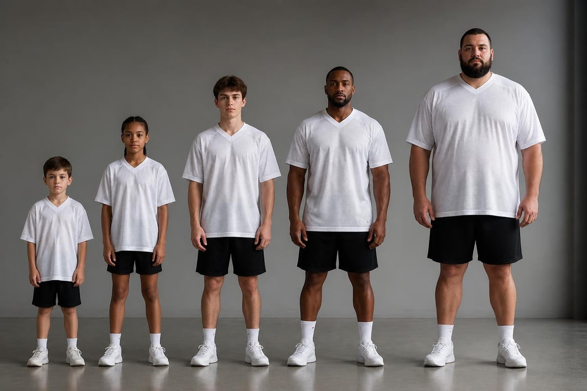 Jersey sizing variations